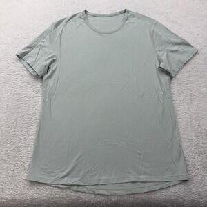 Lululemon Men's Short Sleeve Crew Neck T Shirt Light Green Athleisure Size XL